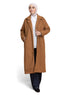 Biscuit RD-Long Feather Coat